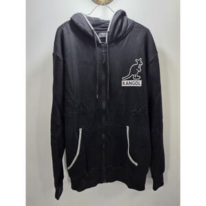 Kangol Full Zip Hoodies Black Size XXL New With Tag